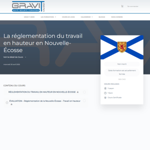 Réglementation de la Nouvelle-Écosse - Travail en hauteur